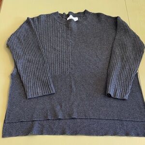 Camilla Charcoal Ribbed Knit Top
